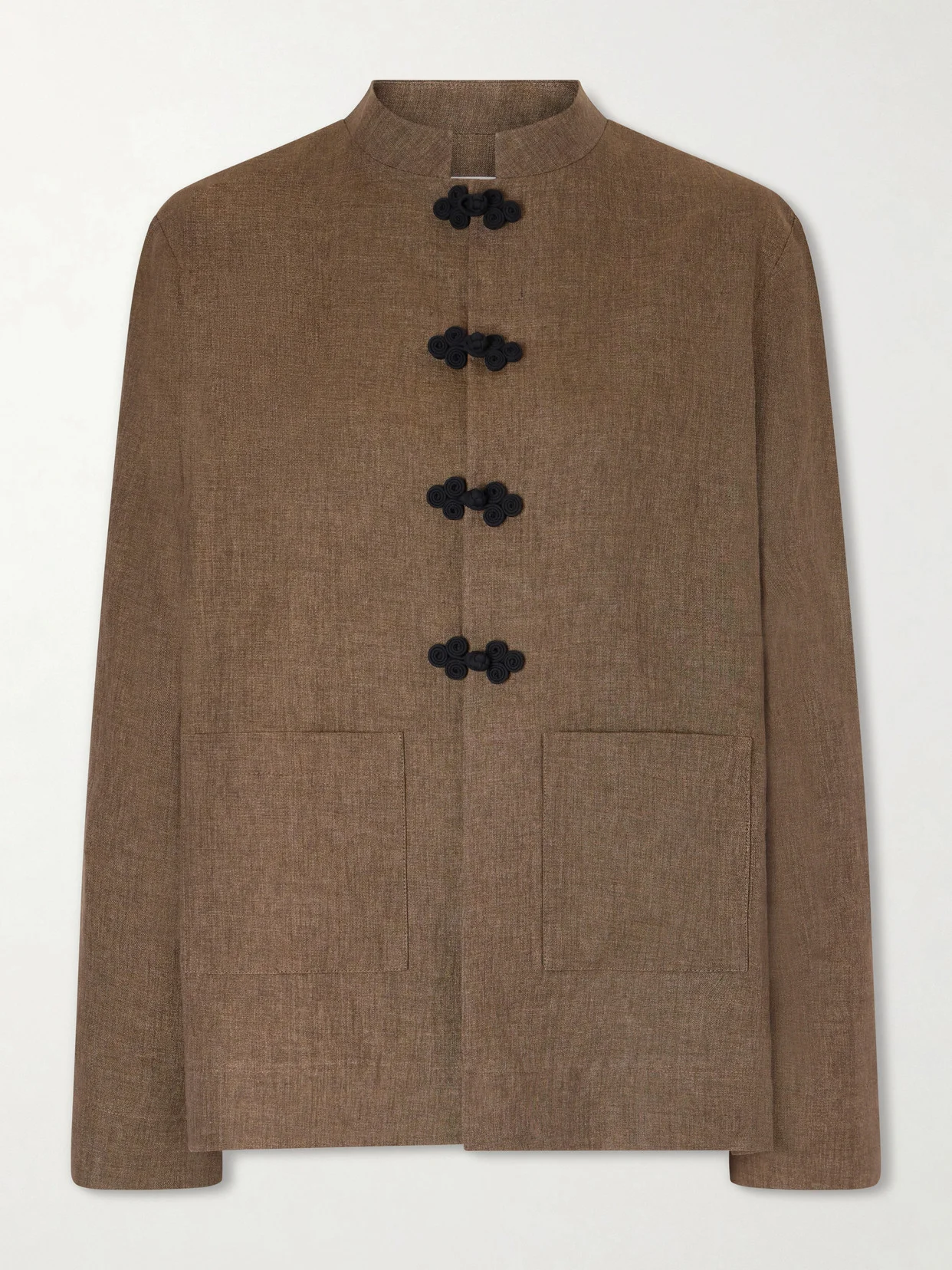 Mandarin Linen-twill Jacket - 1