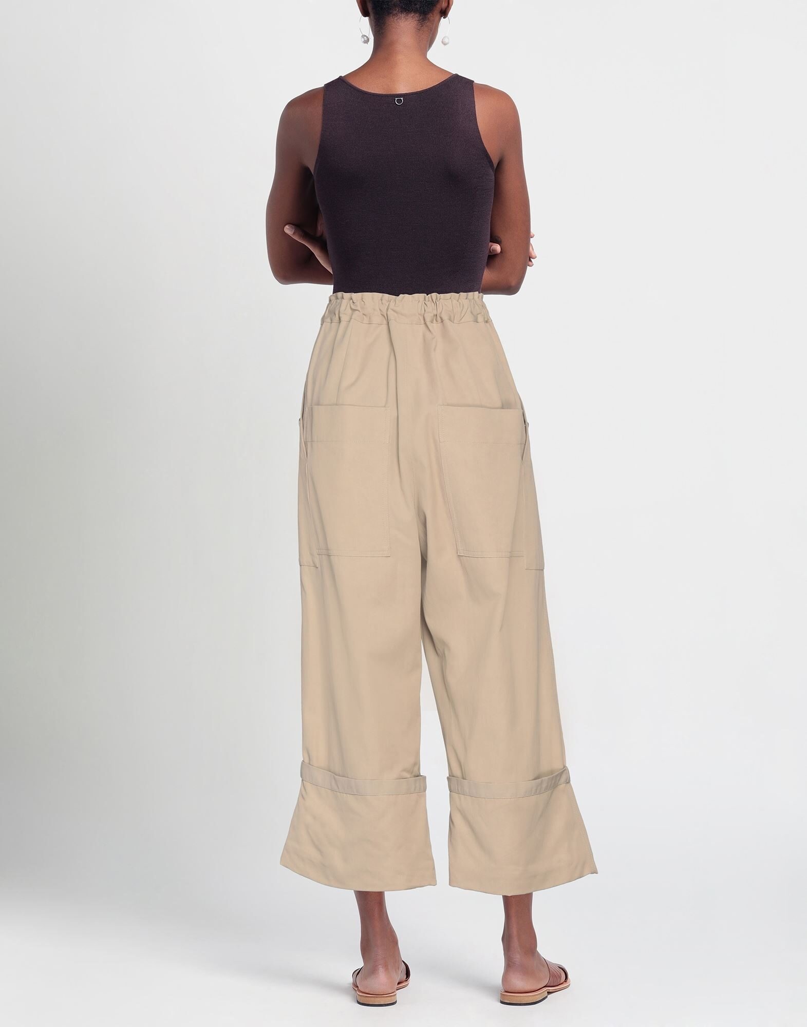 Beige Women's Casual Pants - 3