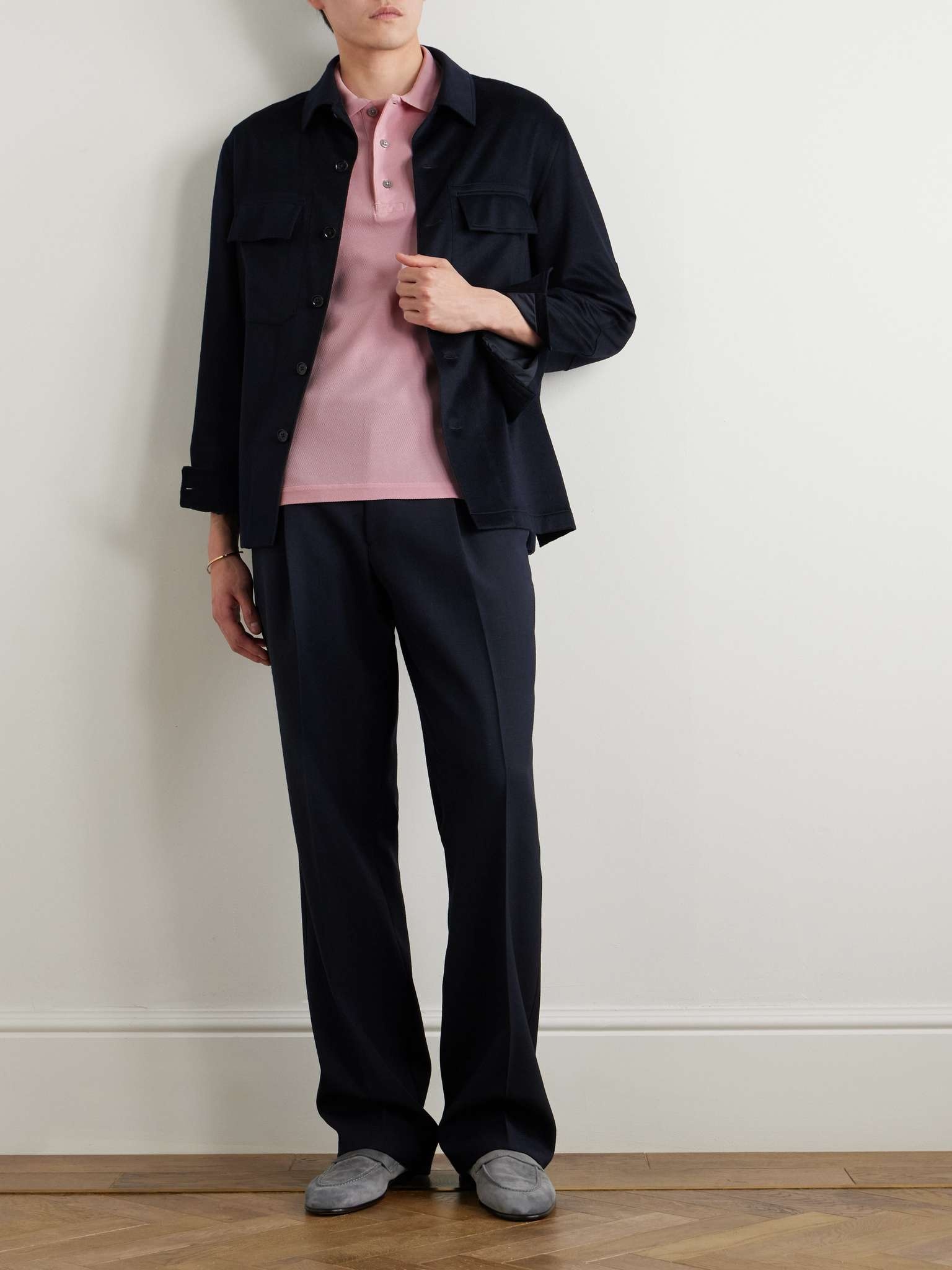 Lyocell and Cotton-Blend Piqué Polo Shirt - 2