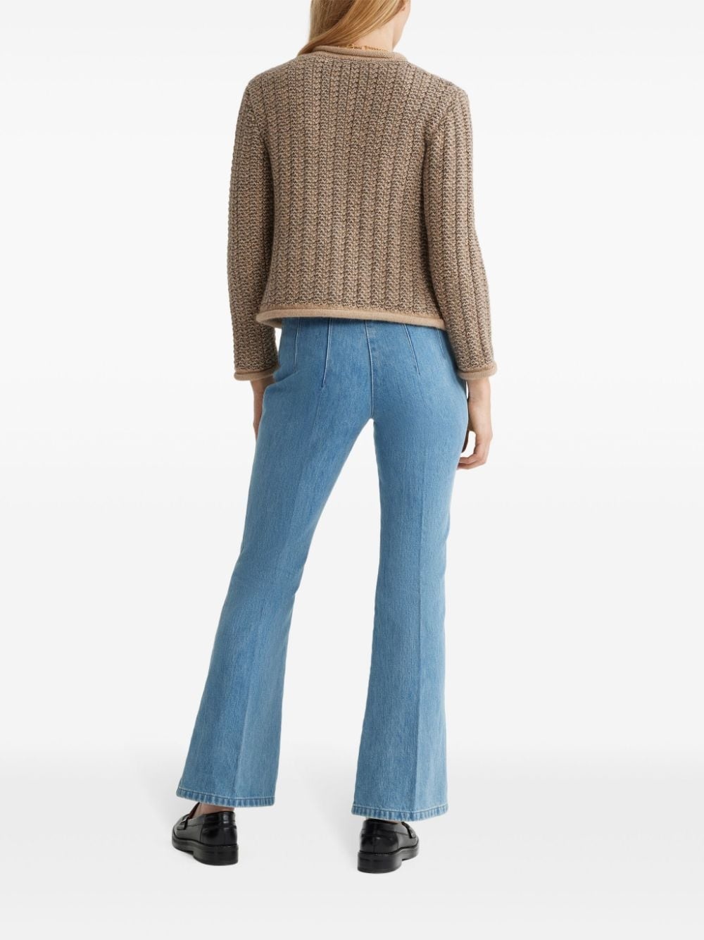 knitted fitted jacket - 3