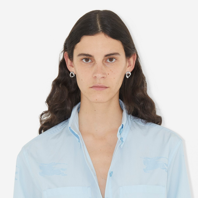 Monogram Motif Chain-link Earrings 6