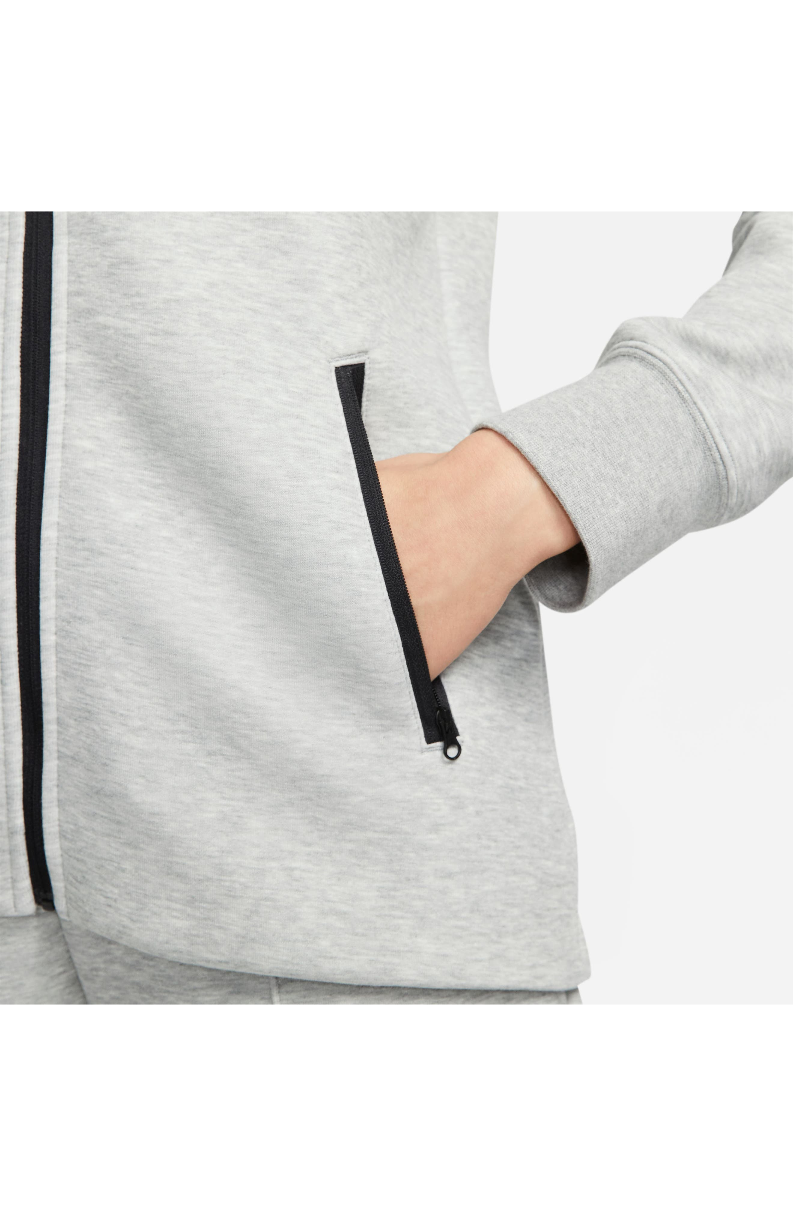 Nike Sportswear Tech Fleece Windrunner Zip Hoodie in 063 D Gr H/black at Nordstrom - 7
