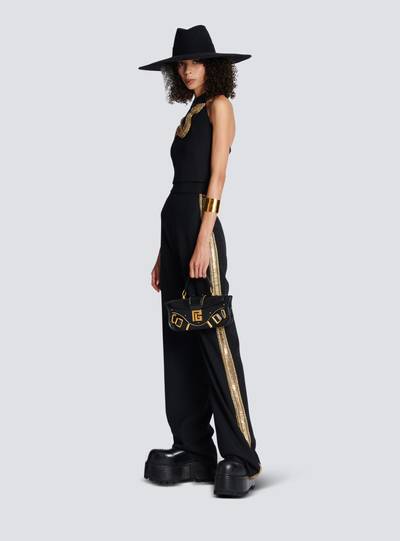 Balmain Embroidered wool Tuxedo trousers outlook