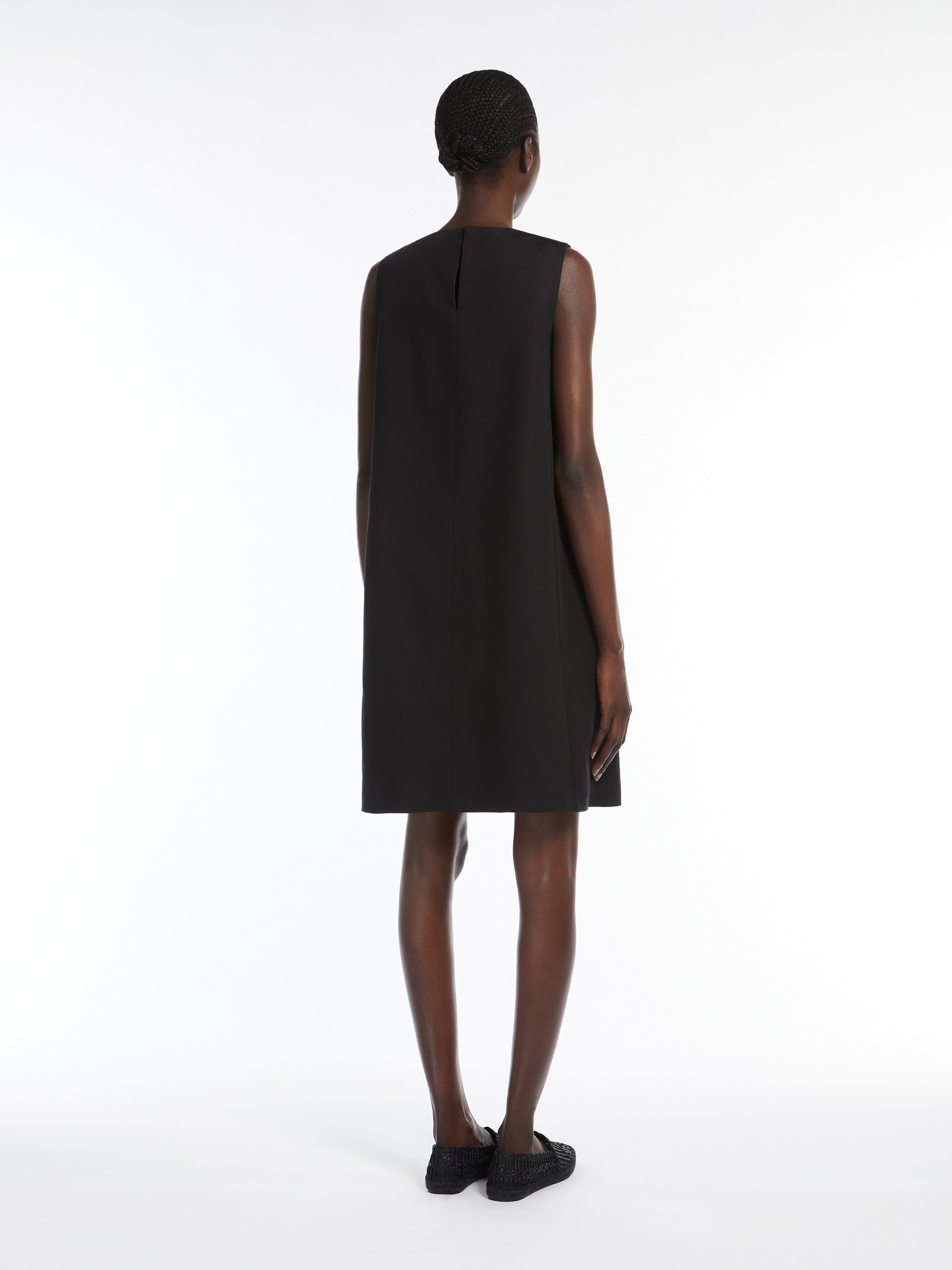RACER Cotton and linen short dress - 4