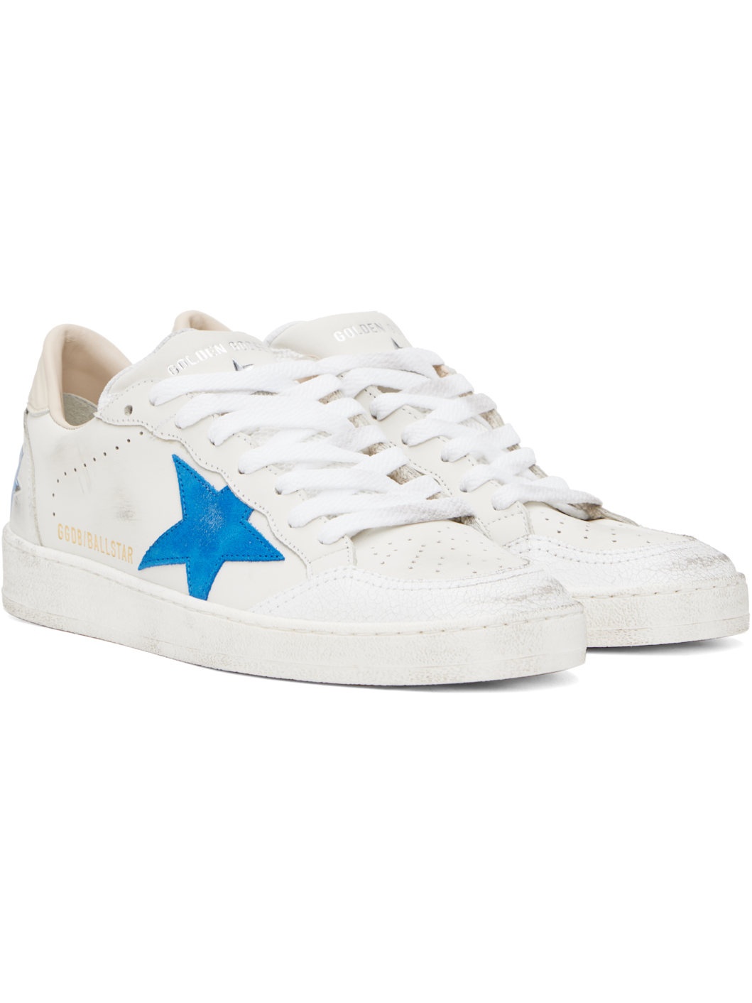 White Ball Star Sneakers - 4