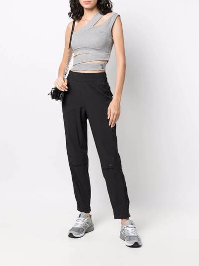 adidas logo-patch cropped top outlook