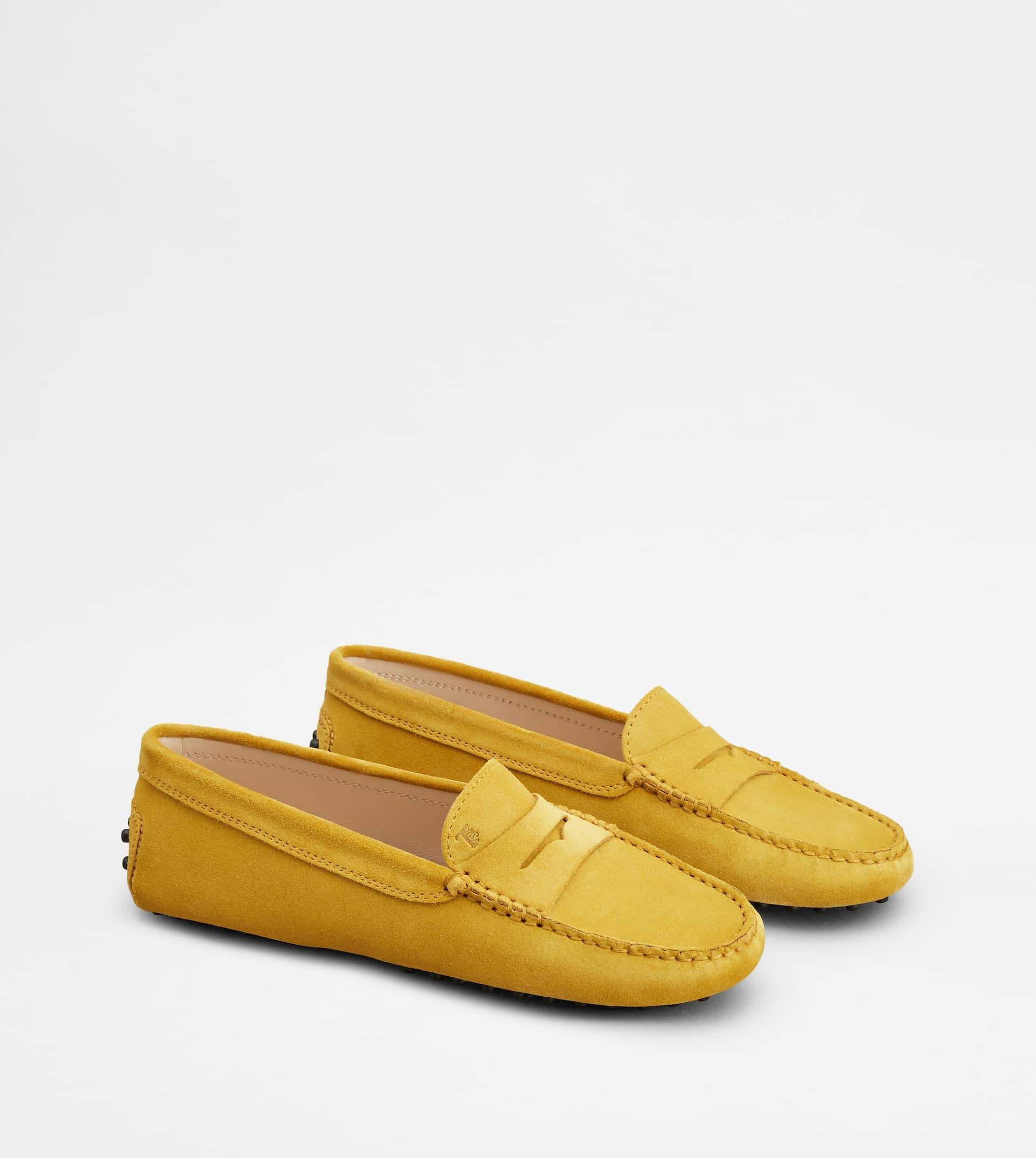 GOMMINO DRIVING SHOES IN SUEDE - YELLOW - 3