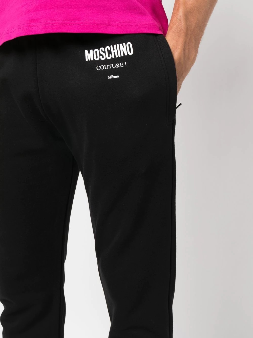 logo-print detail track pants - 5