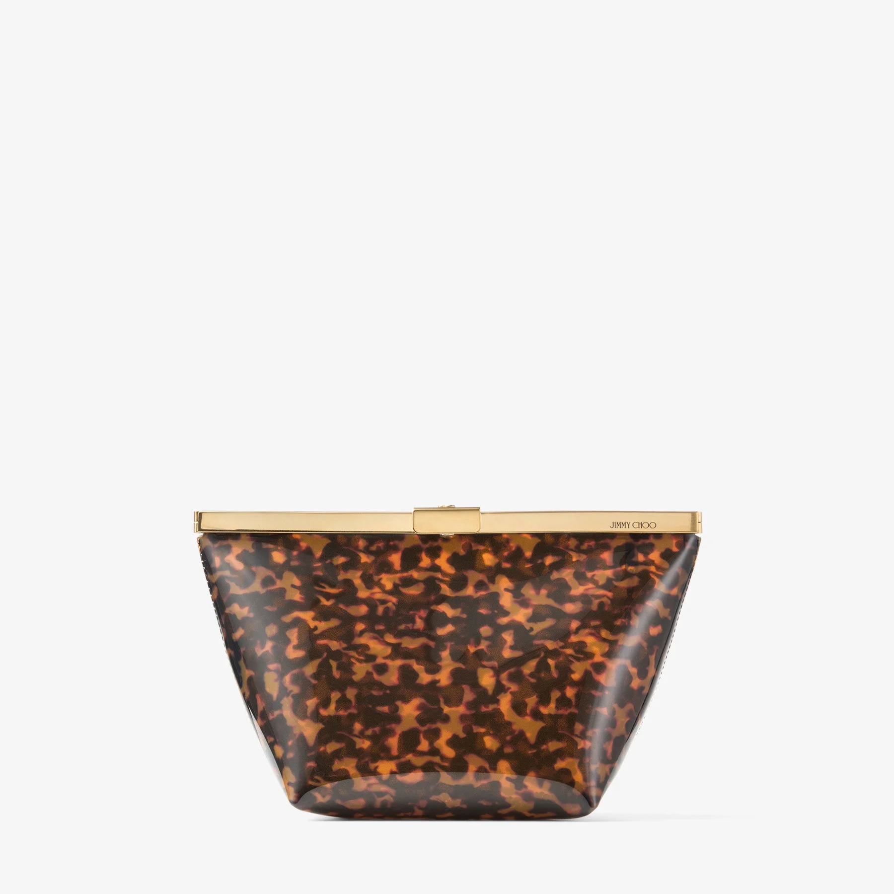Ganache Transparent Tortoisehell Clutch Bag - 1