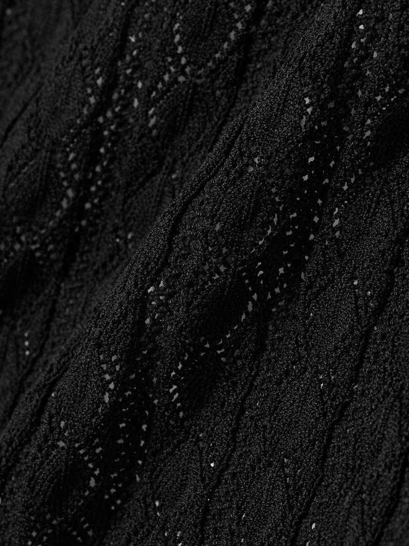 Silas pointelle-knit bodysuit Black 4