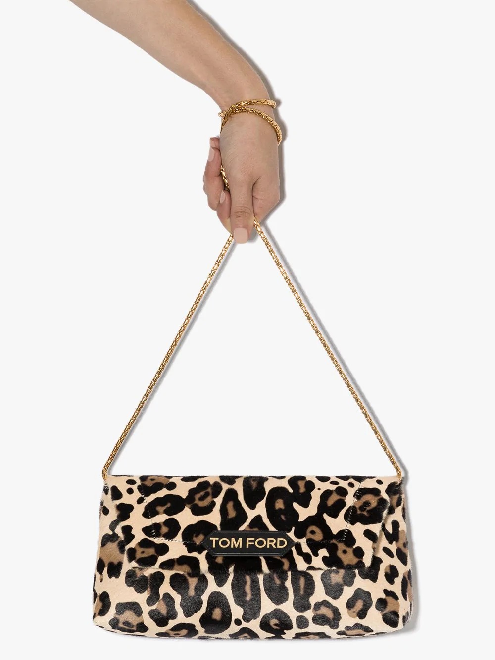 small Label leopard-print shoulder bag - 4