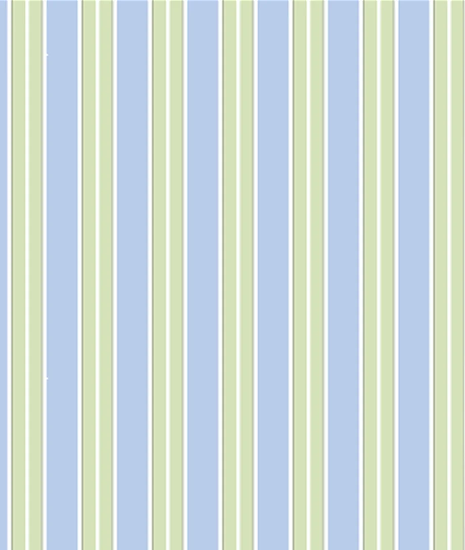 The Quilted Tote Bag - Blue/Green Stripe - 1