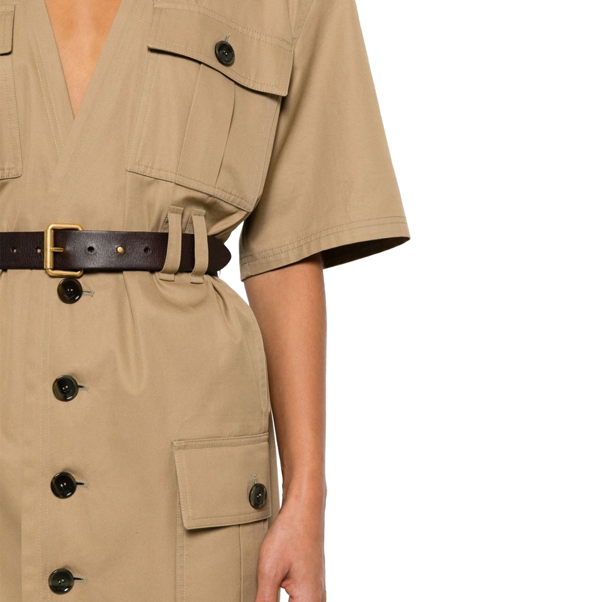 Saint Laurent Knee-Length Saharienne Dress Women - 3
