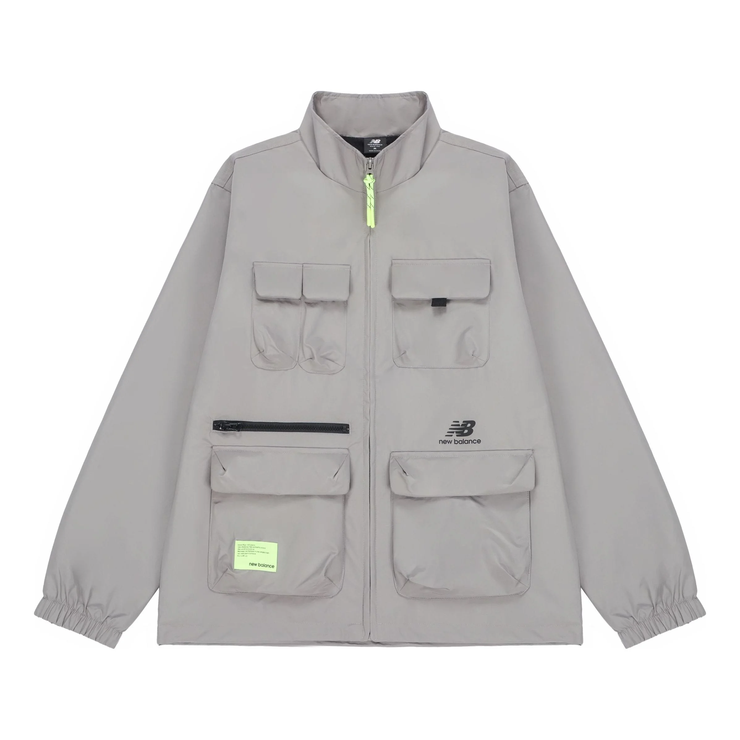 New Balance Men's New Balance Casual Sports Stand Collar Woven Jacket Gray AMJ21368-MHD - 1