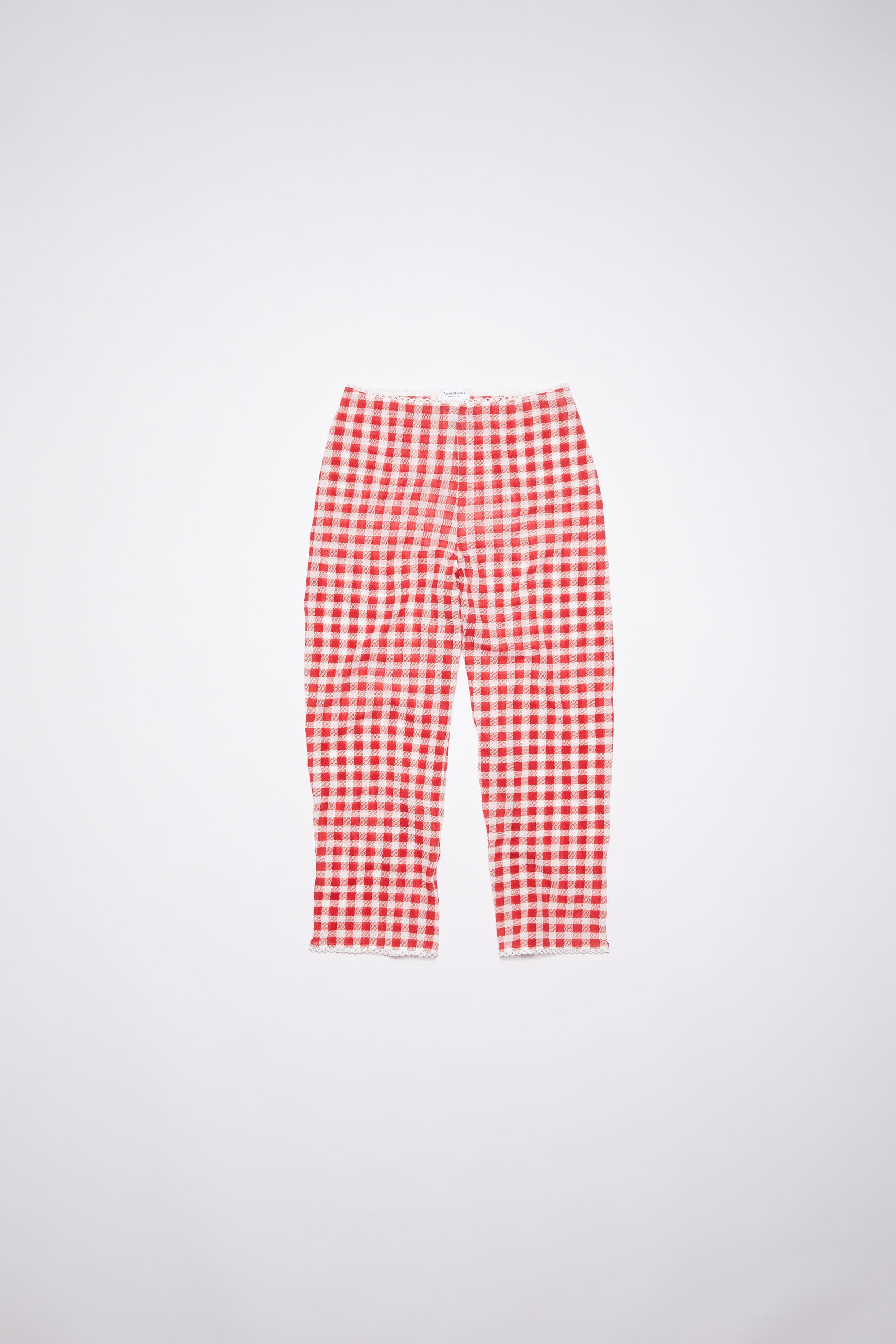 Gingham tights - Cardinal red - 1