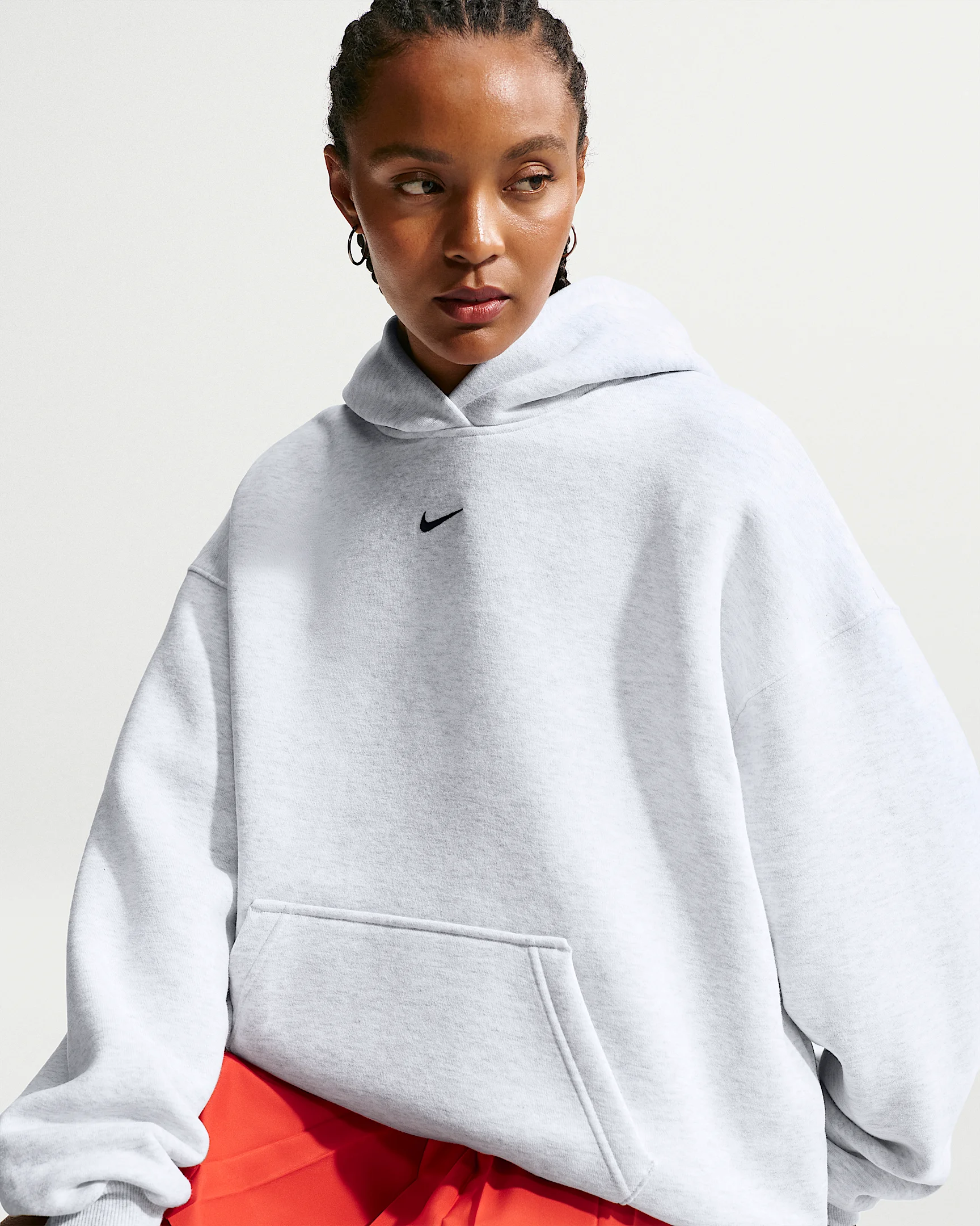 Nike Studio Fleece Medium Weight Women's Oversized Pullover Hoodie - 1