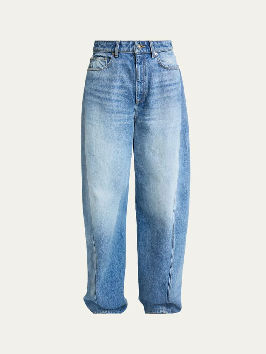 Relaxed Cocoon Light-Wash Jeans - 1