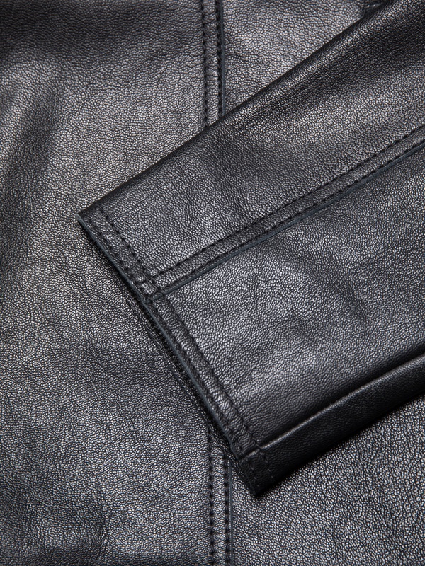 Saga Leather Blazer Black - 7