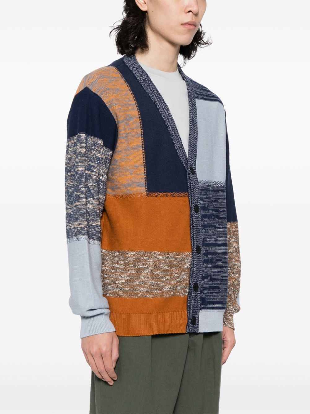 V-neck knit cardigan - 3