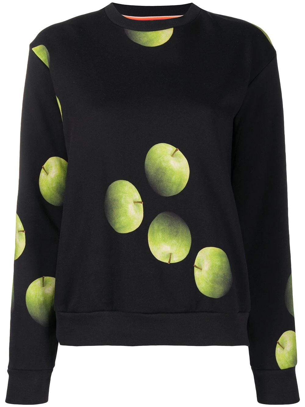 apple print sweatshirt - 1