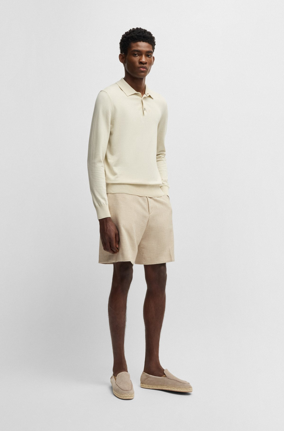 FORMAL SHORTS IN STRETCH TWEED - 3