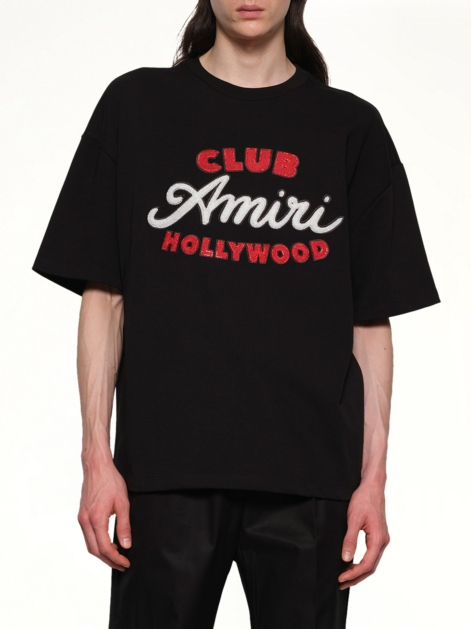 Club Amiri Overzied Tee in Black - 6