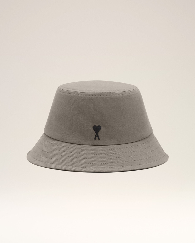 GREY COTTON AMI DE COEUR BUCKET HAT 4