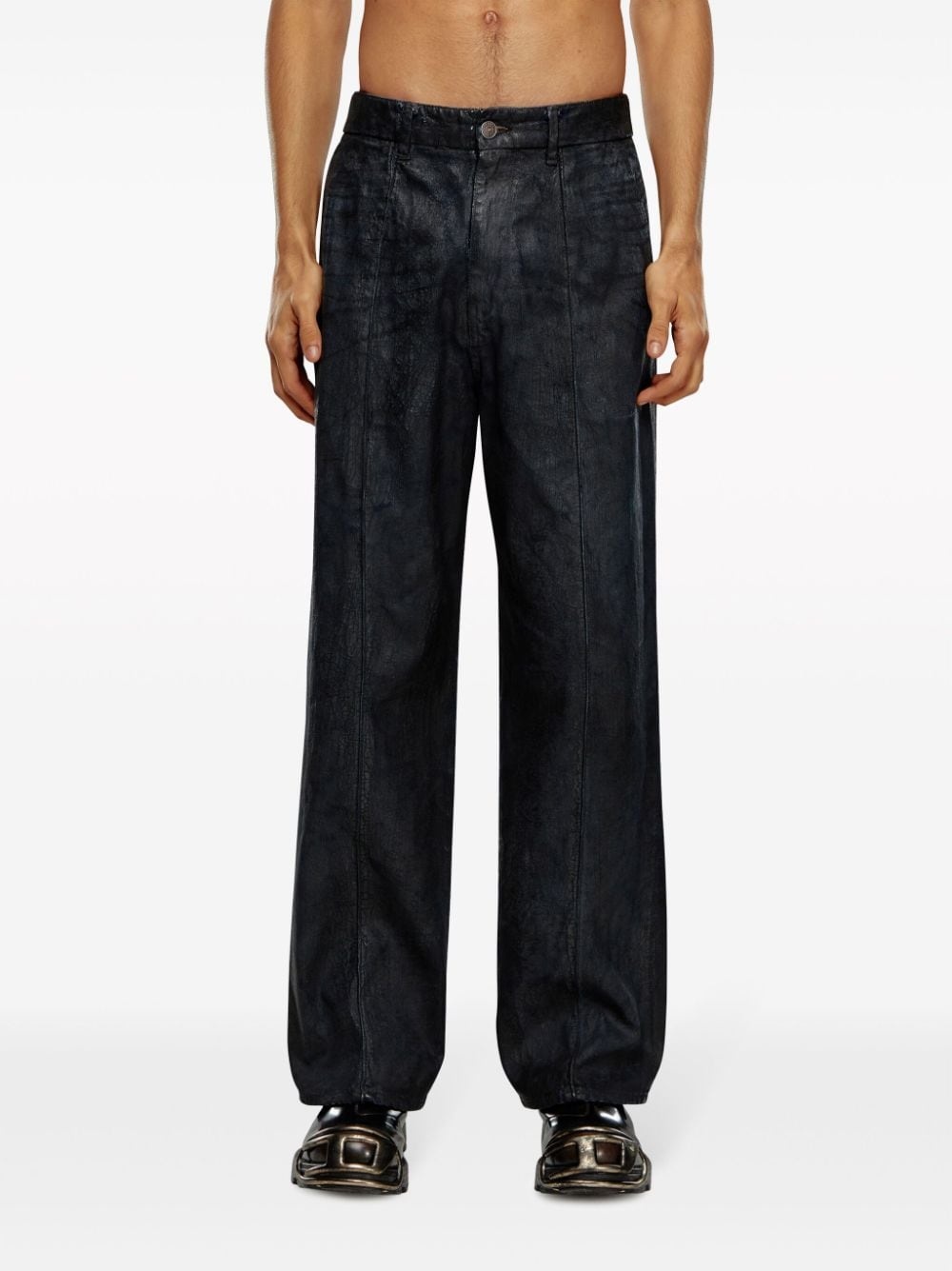 D-Chino-Work coated straight-leg jeans - 3