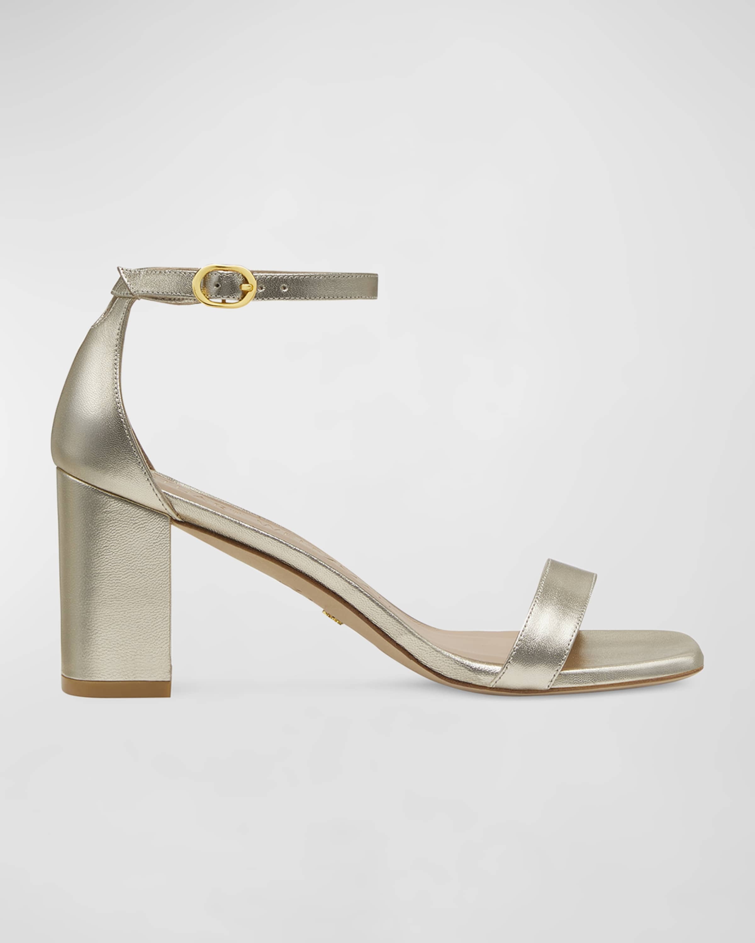 Nudistcurve Metallic Ankle-Strap Sandals - 1