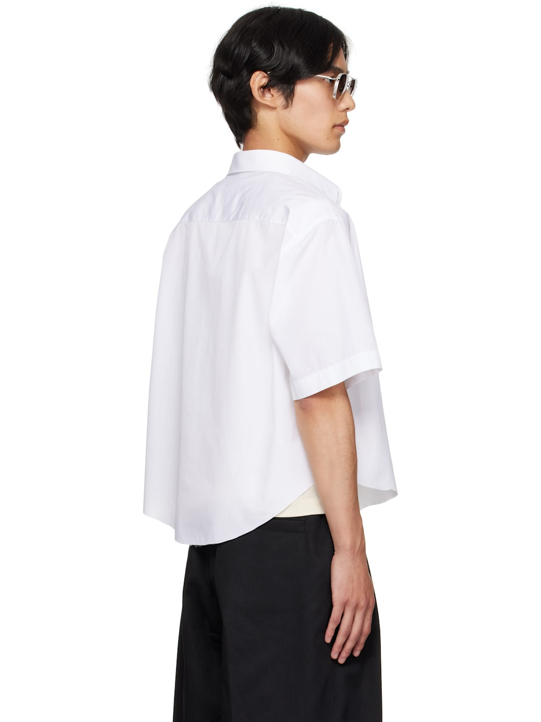 White Short-Sleeved Shirt - 3