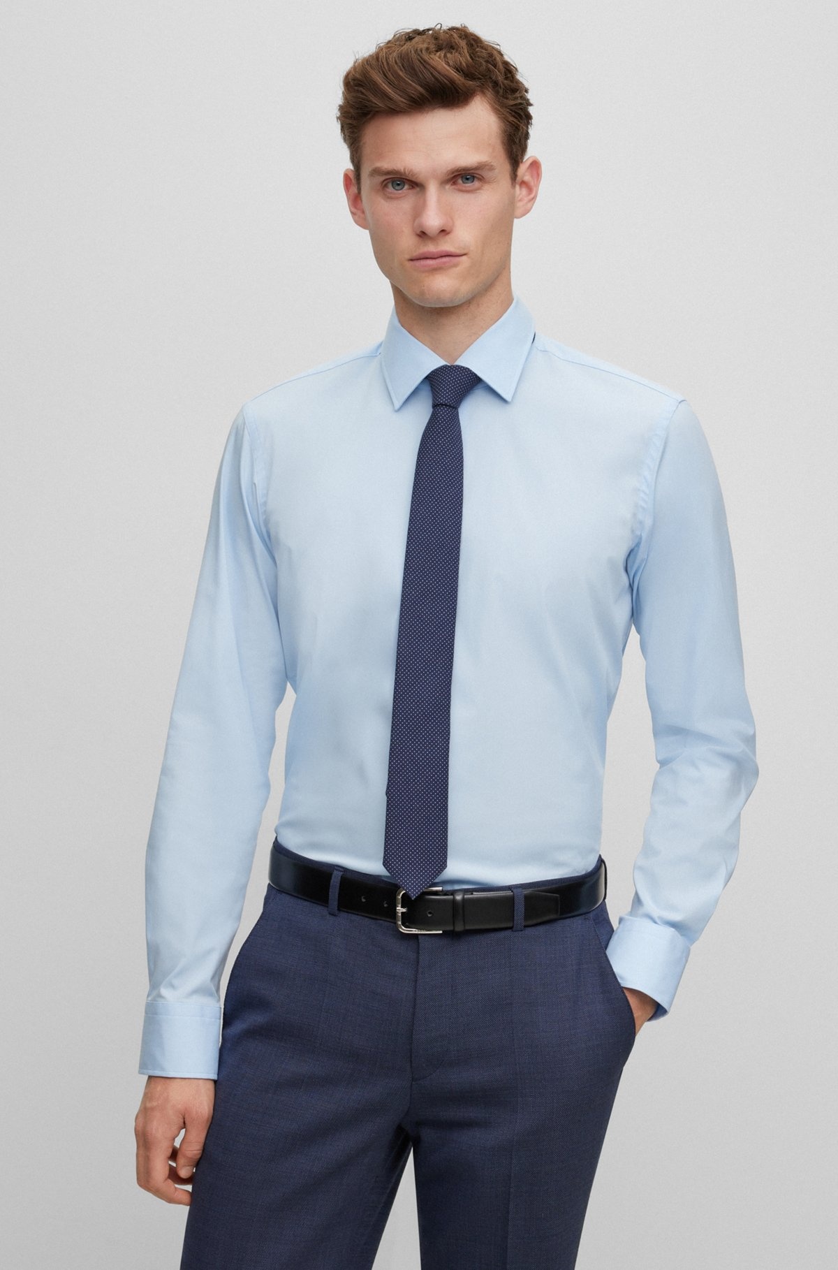 DOT-PRINTED TIE IN COTTON AND WOOL - 2