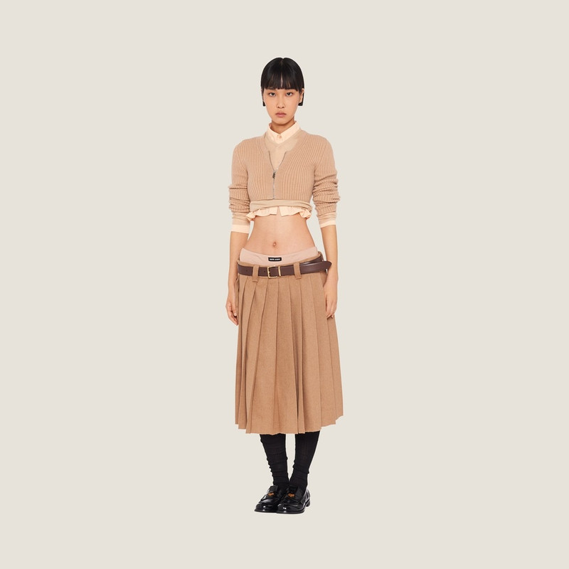 Camel-hair skirt 1
