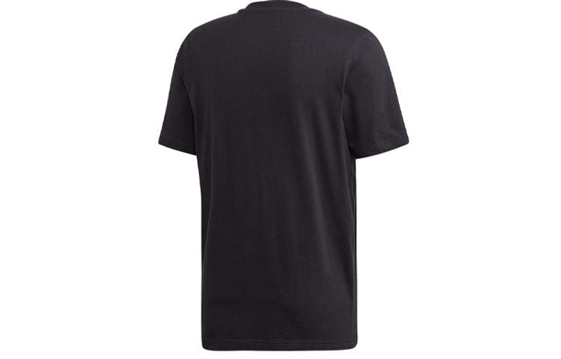 adidas adidas originals Chest Logo Sports Short Sleeve Black FM3338 outlook