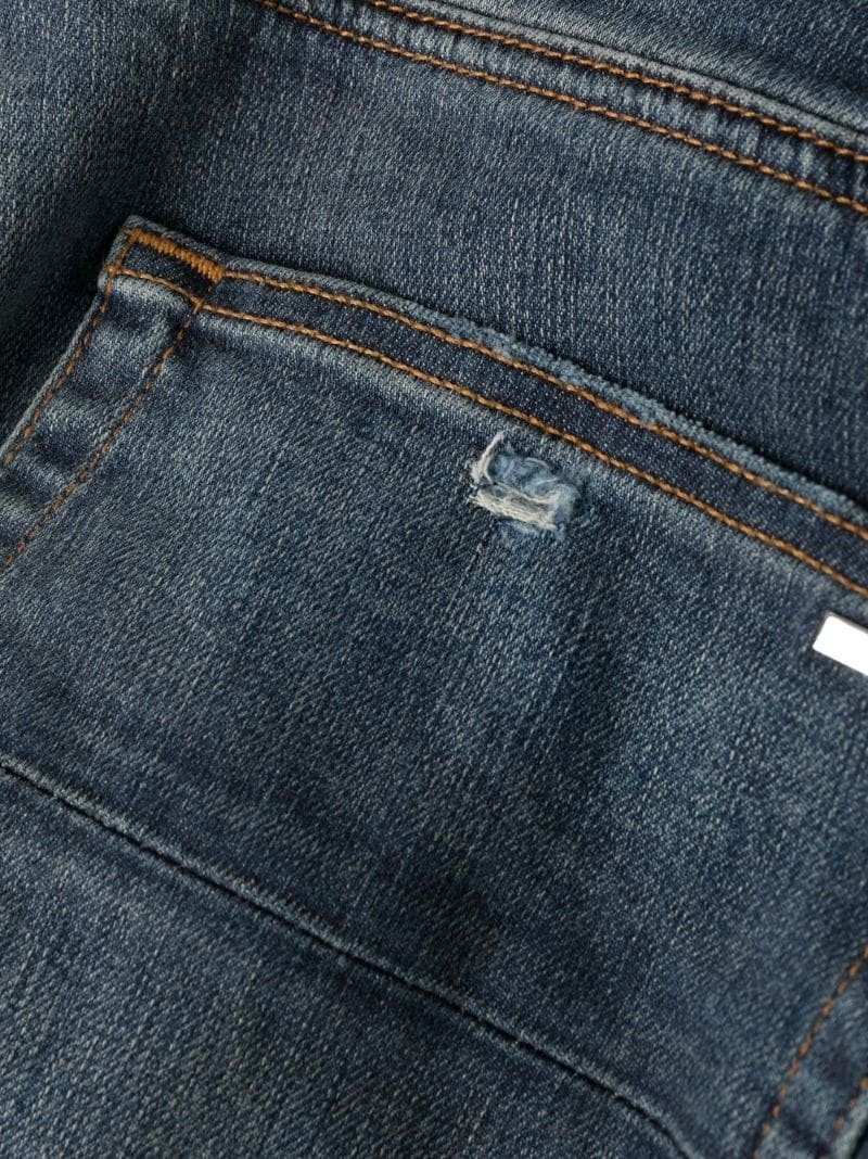 distressed-effect skinny jeans - 6