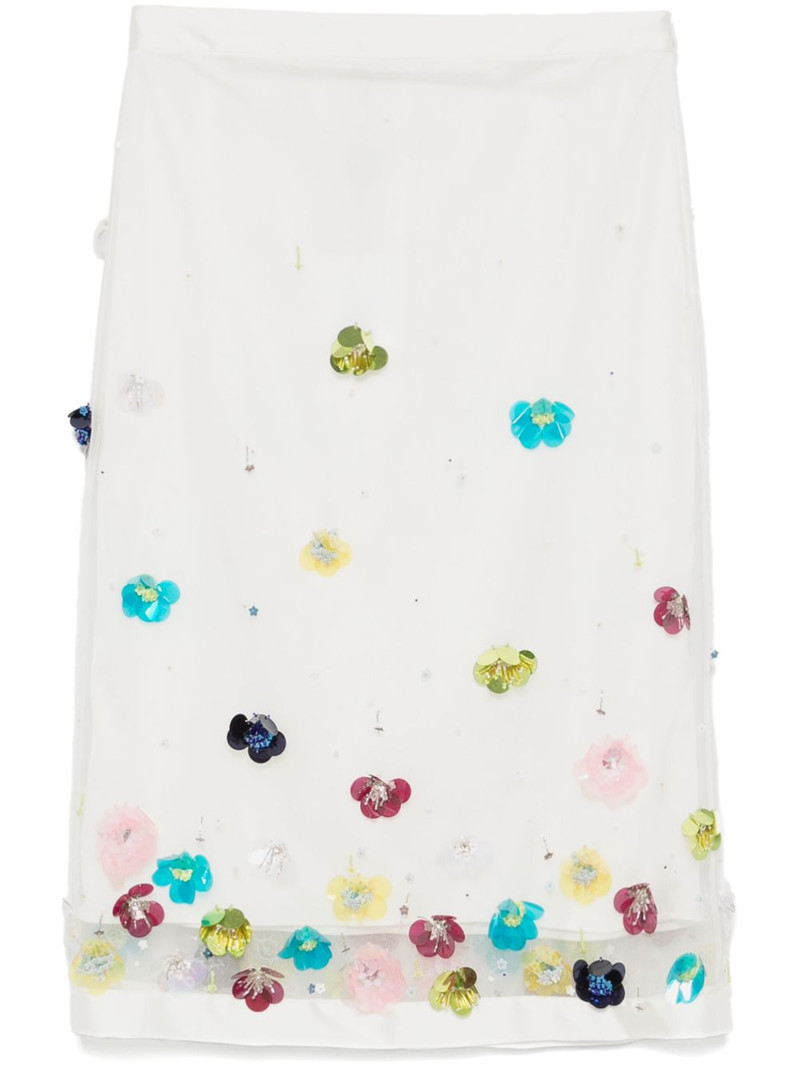 sequin-embellished midi skirt 1