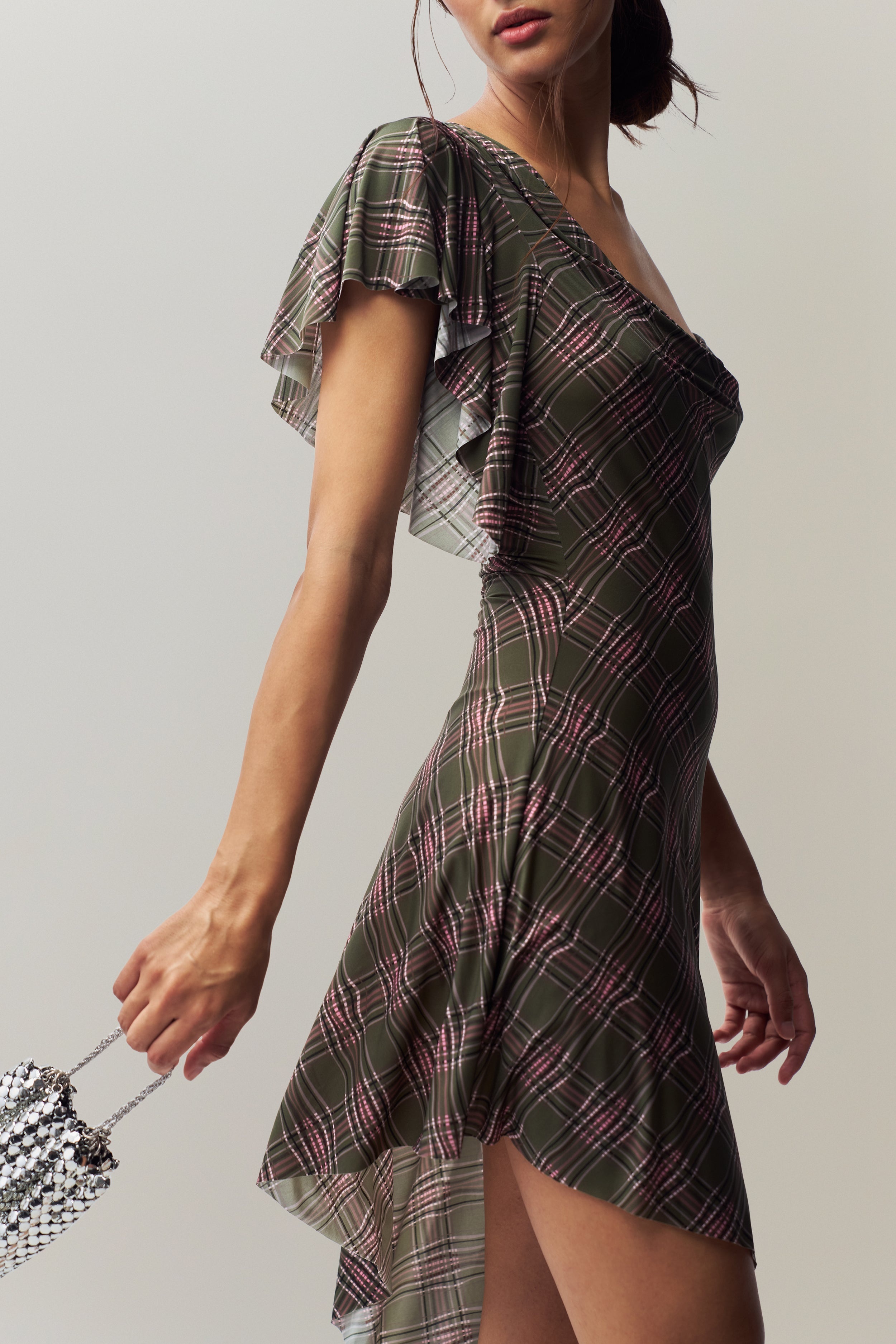 PALMA PLAID MIDI DRESS - 3