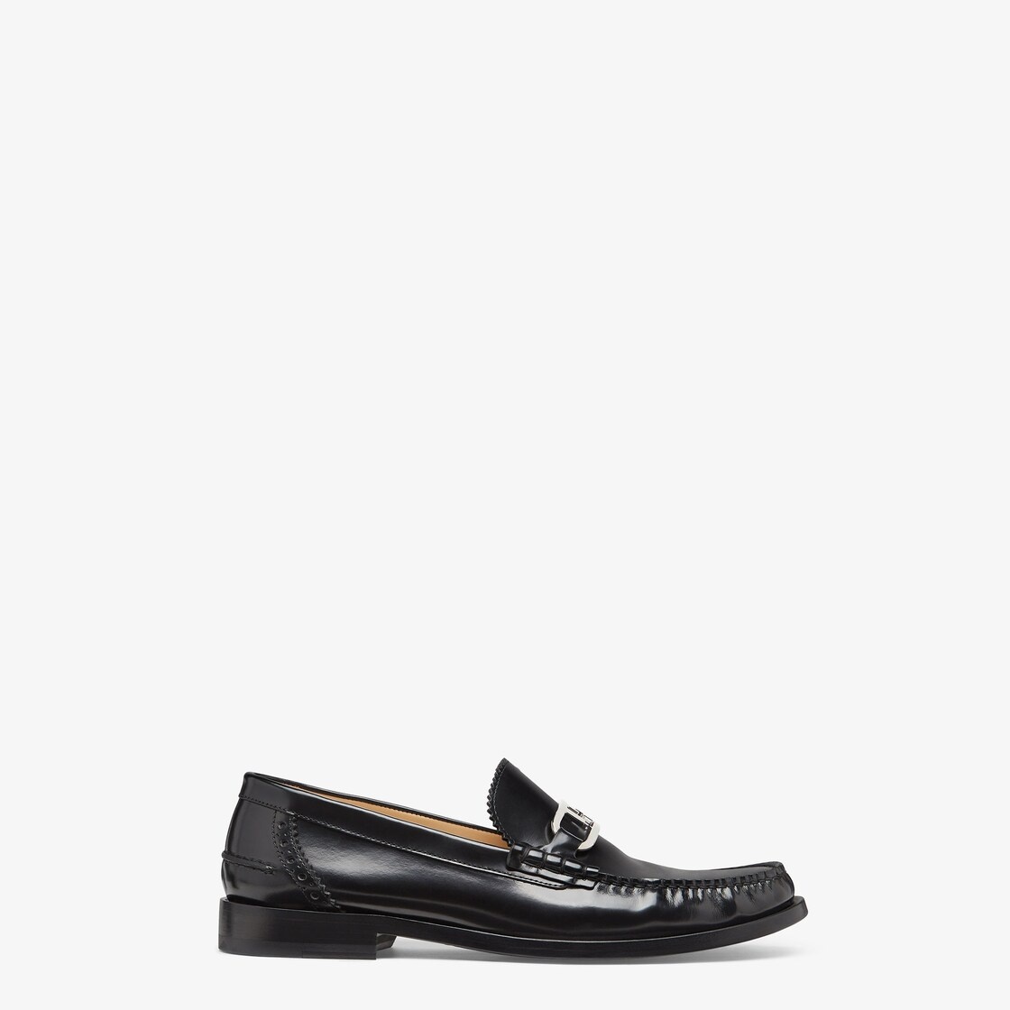 Black leather loafers - 2