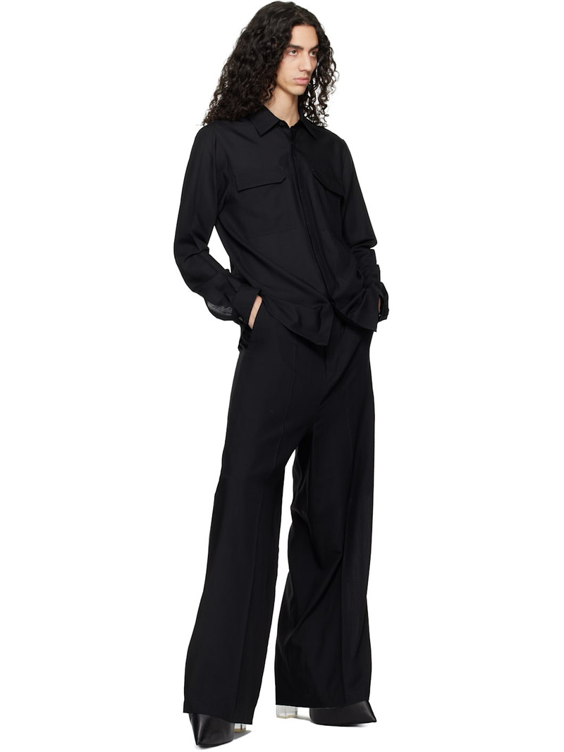 Rick Owens Black Temple Work Shirt outlook