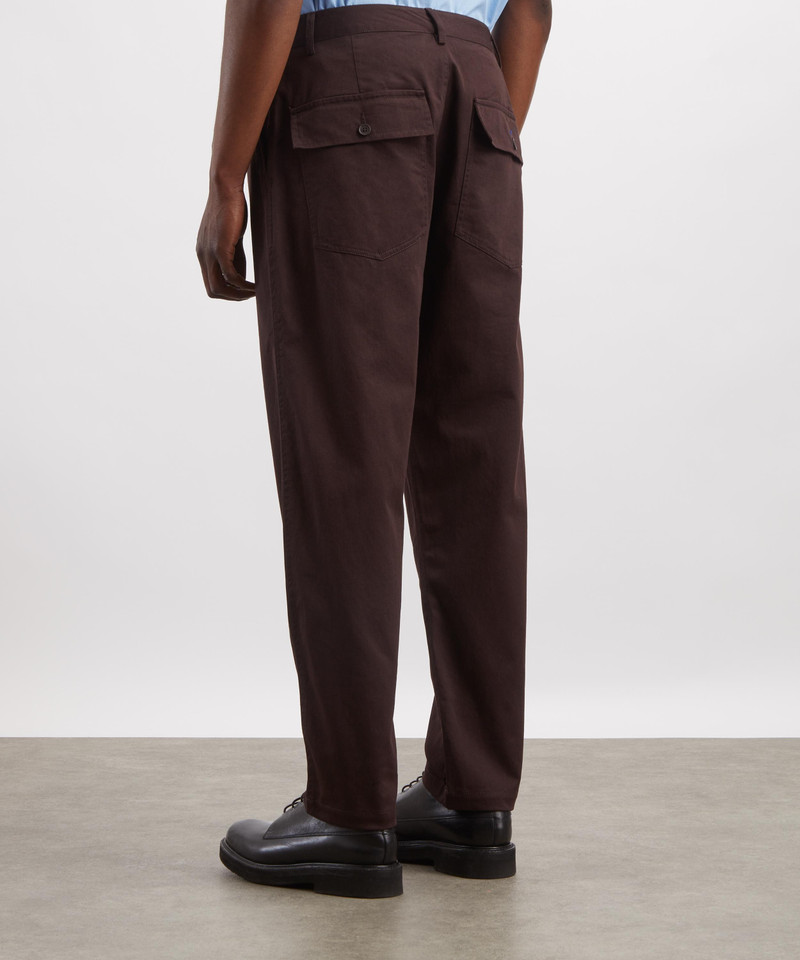 Brown Twill Drizzy Trousers 4