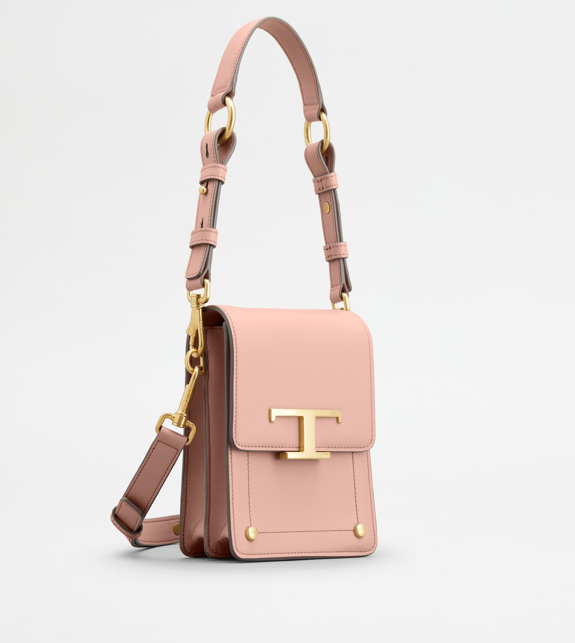 T TIMELESS BAG IN LEATHER MICRO - PINK - 2