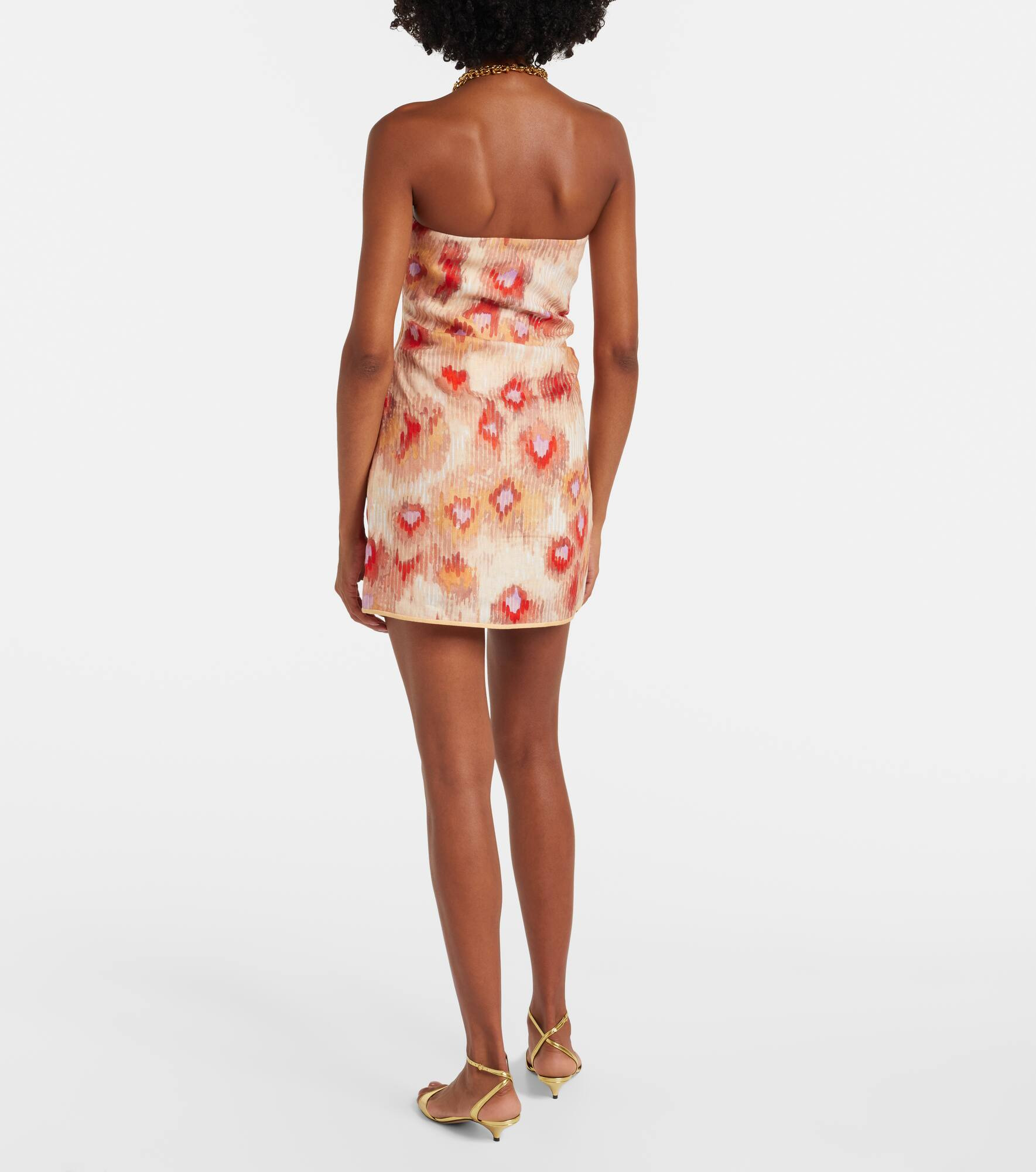 Fiorella floral linen minidress - 3