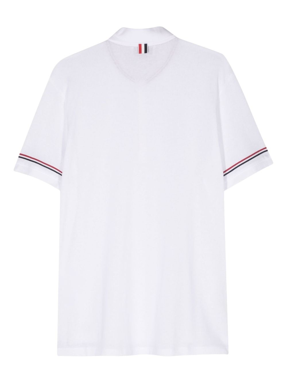 RWB-stripe fine-knit polo shirt - 2