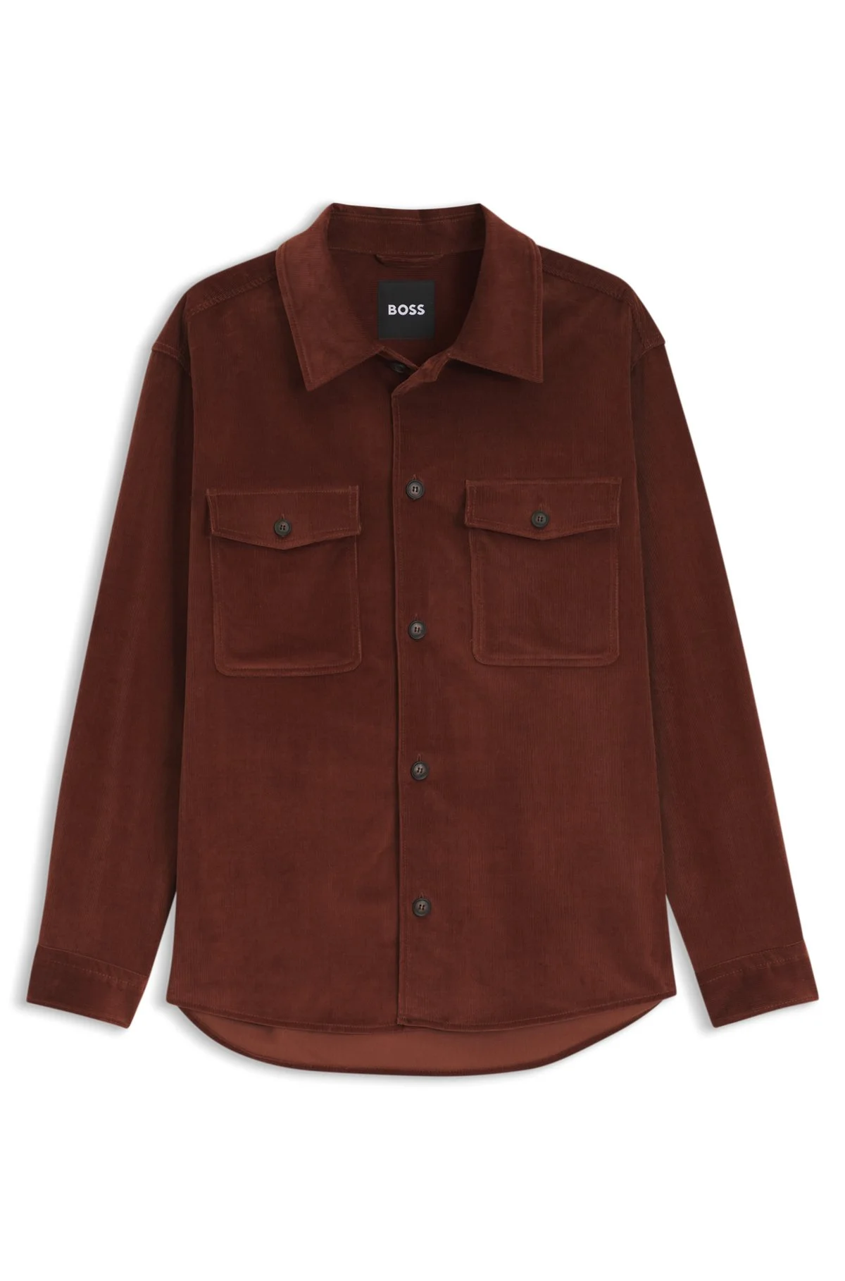 RELAXED-FIT OVERSHIRT IN STRETCH CORDUROY - 1