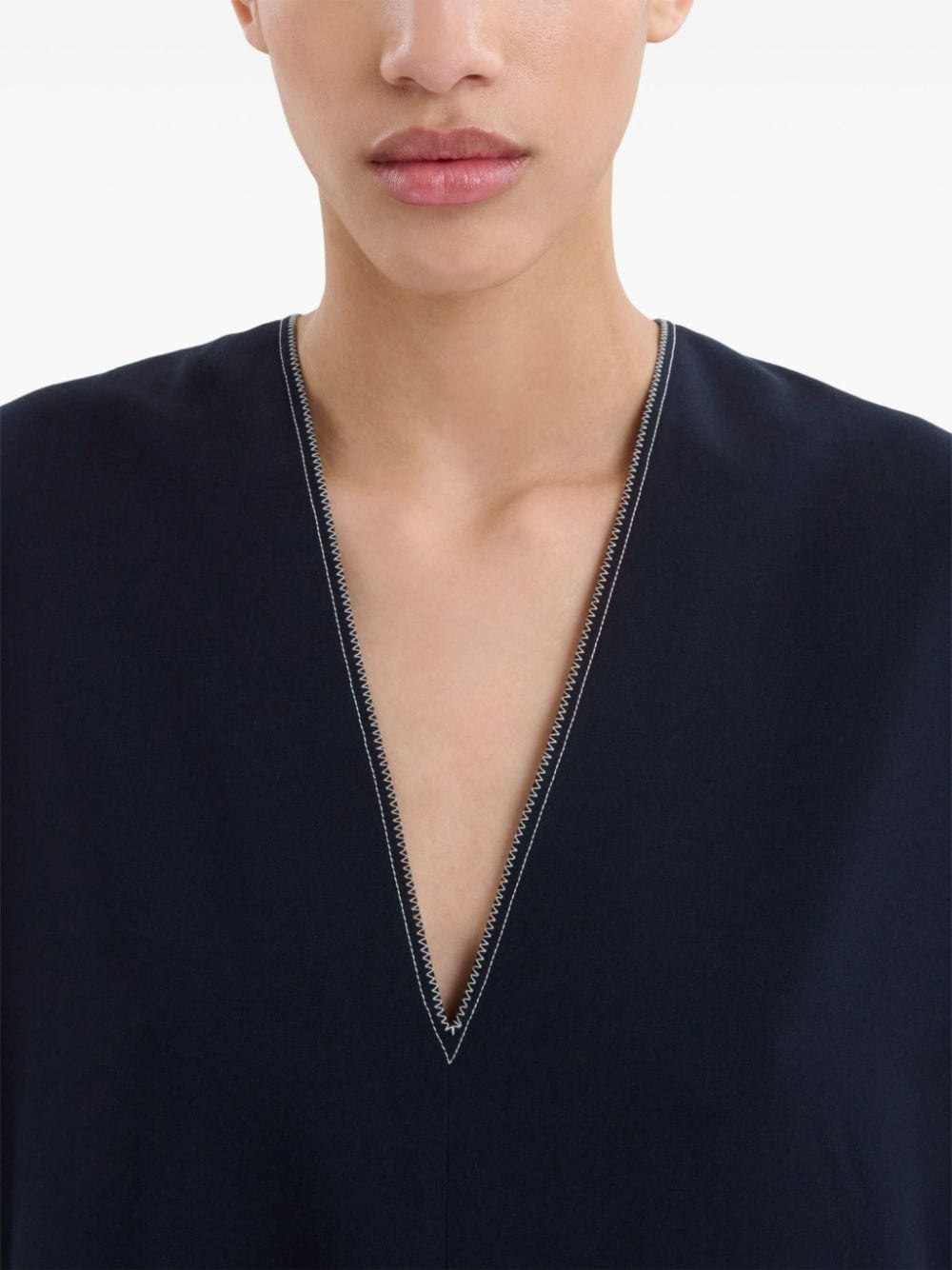 virgin-wool shift dress - 5