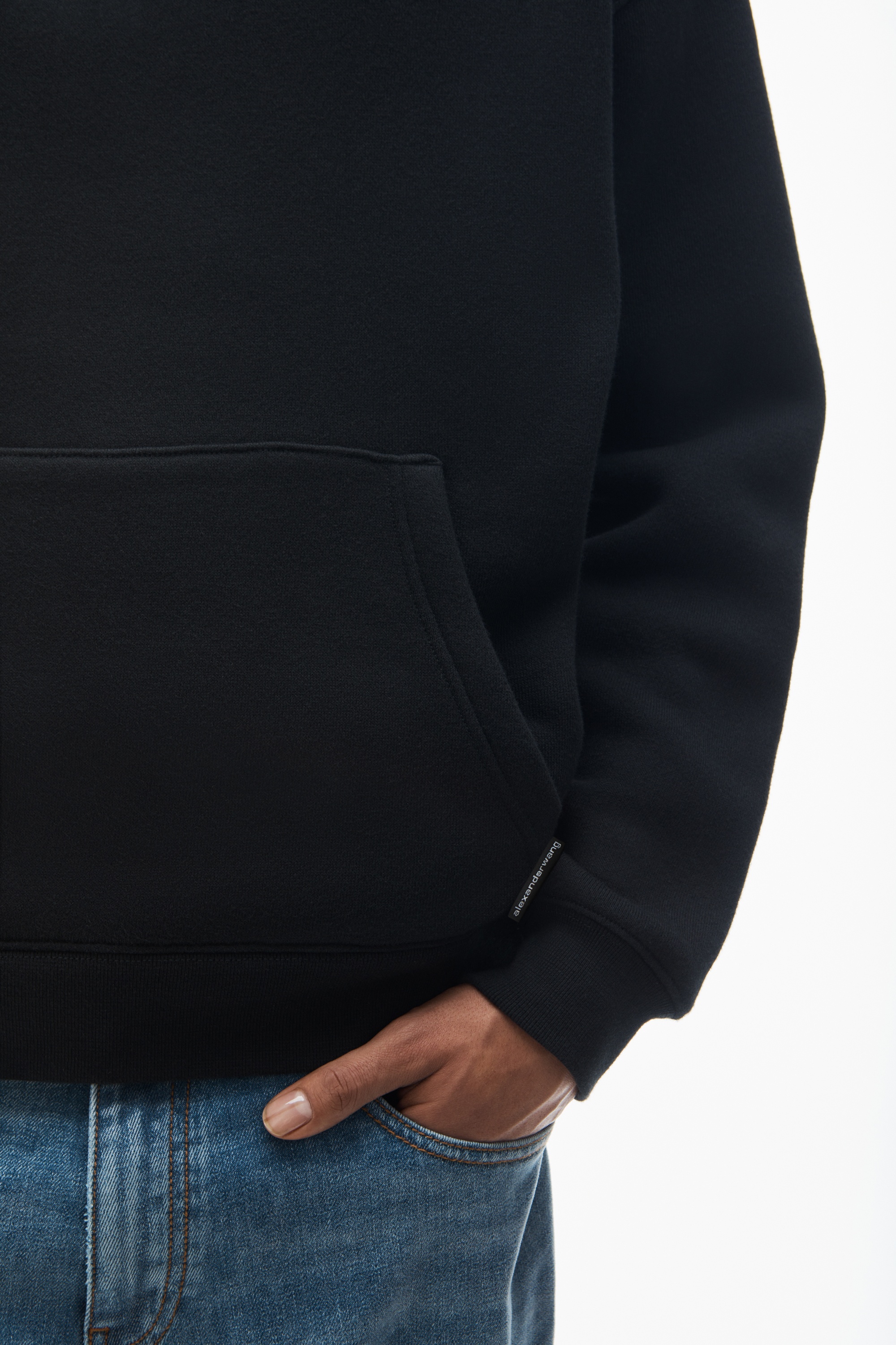 UNISEX HOODIE IN DENSE FLEECE - 5