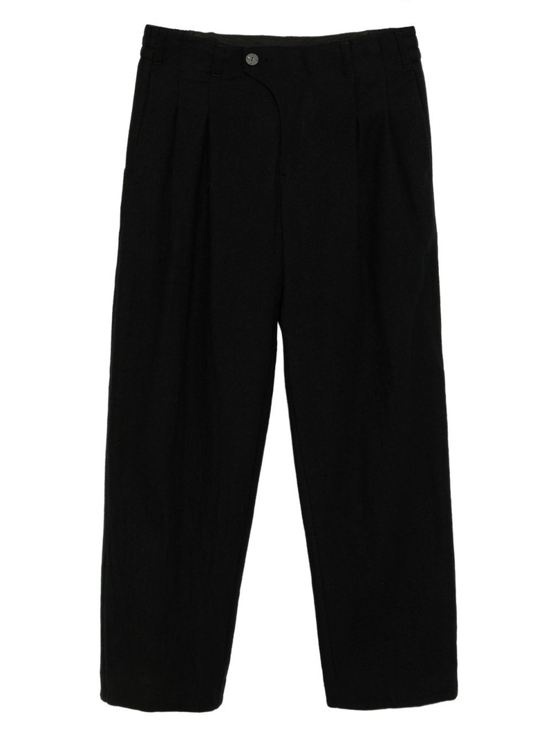 pleated-panel trousers 1