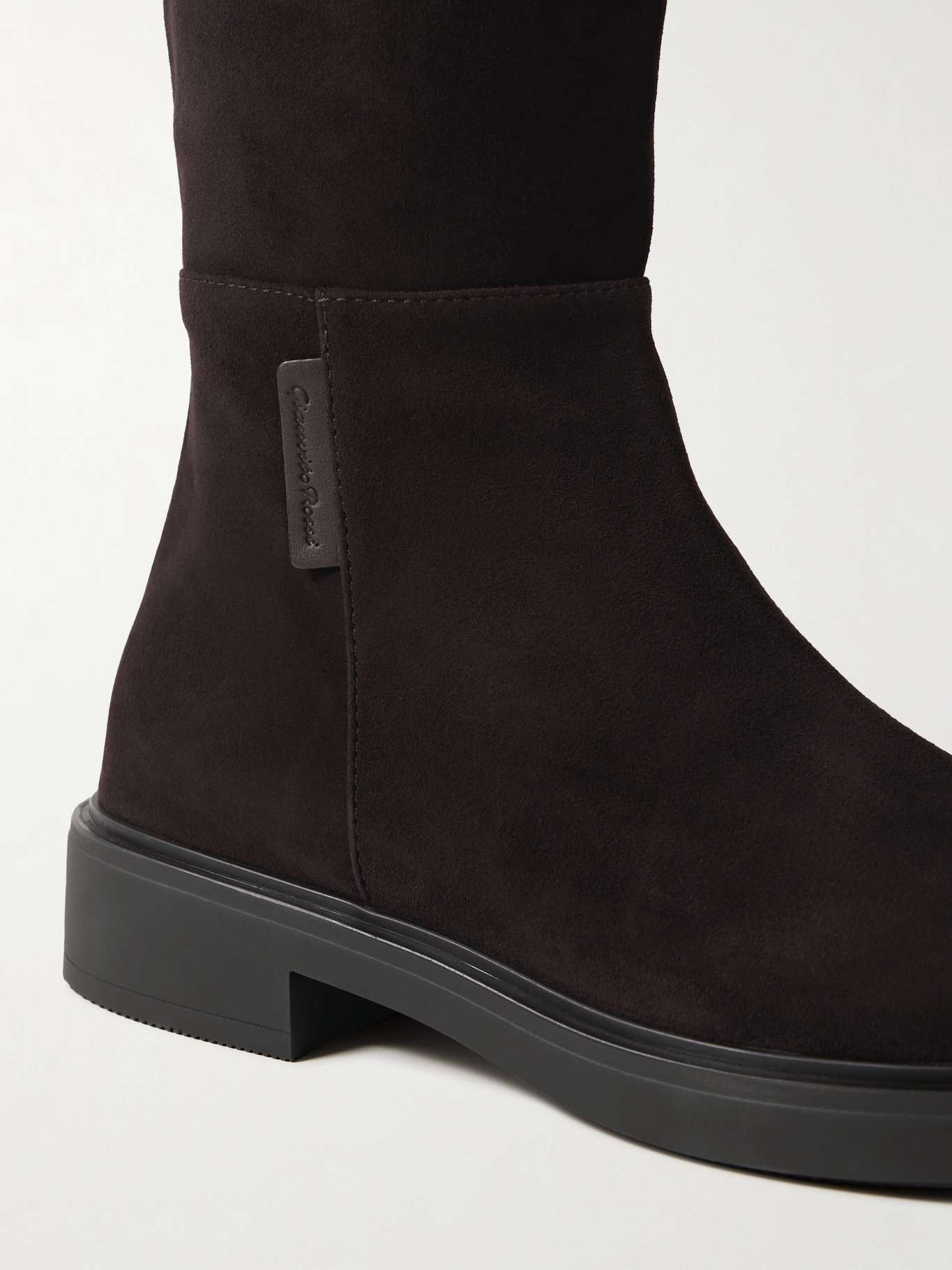 Suede over-the-knee boots - 4