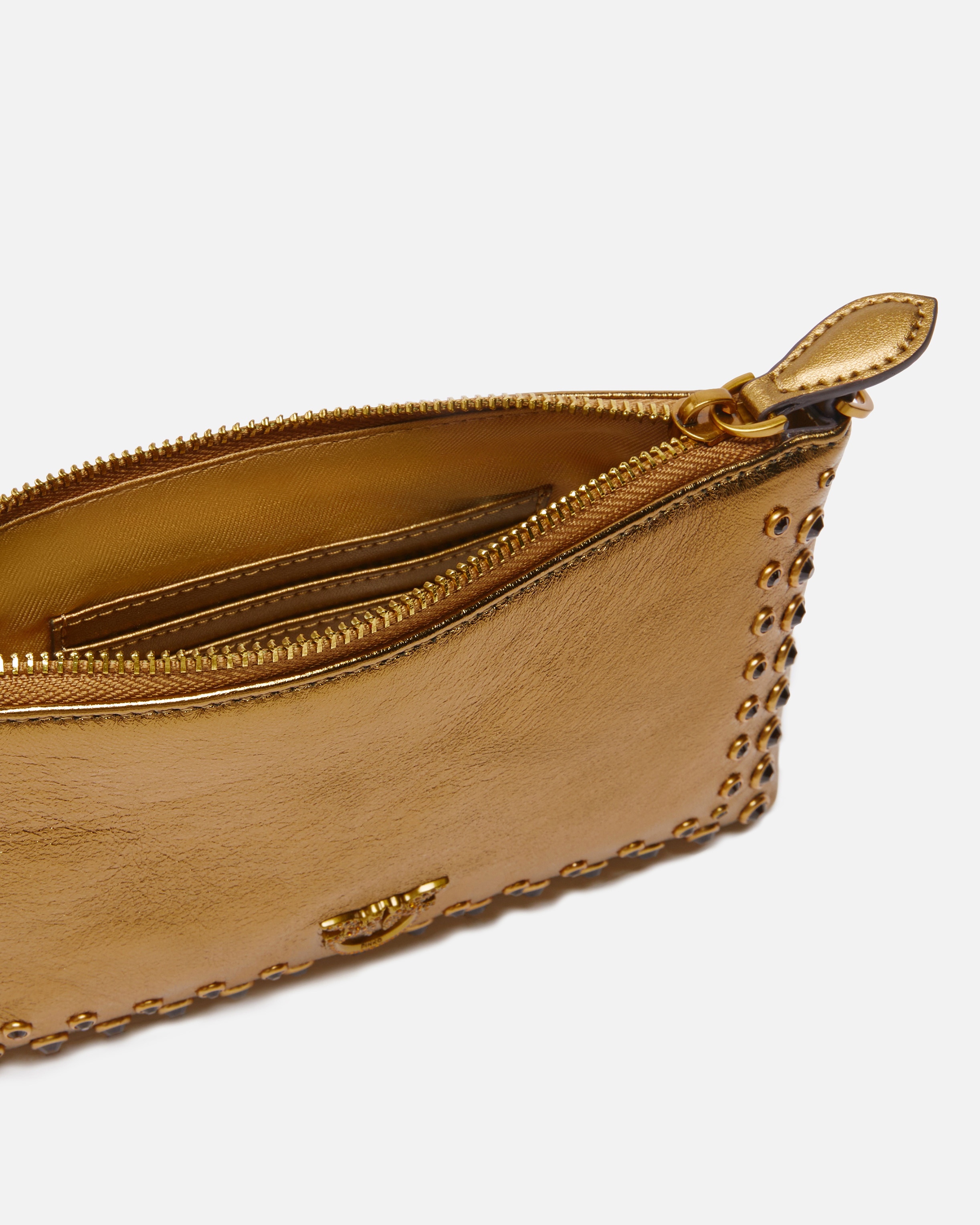 LAMINATED EVENING CROSSBODY BAG WITH RHINESTONES - 4