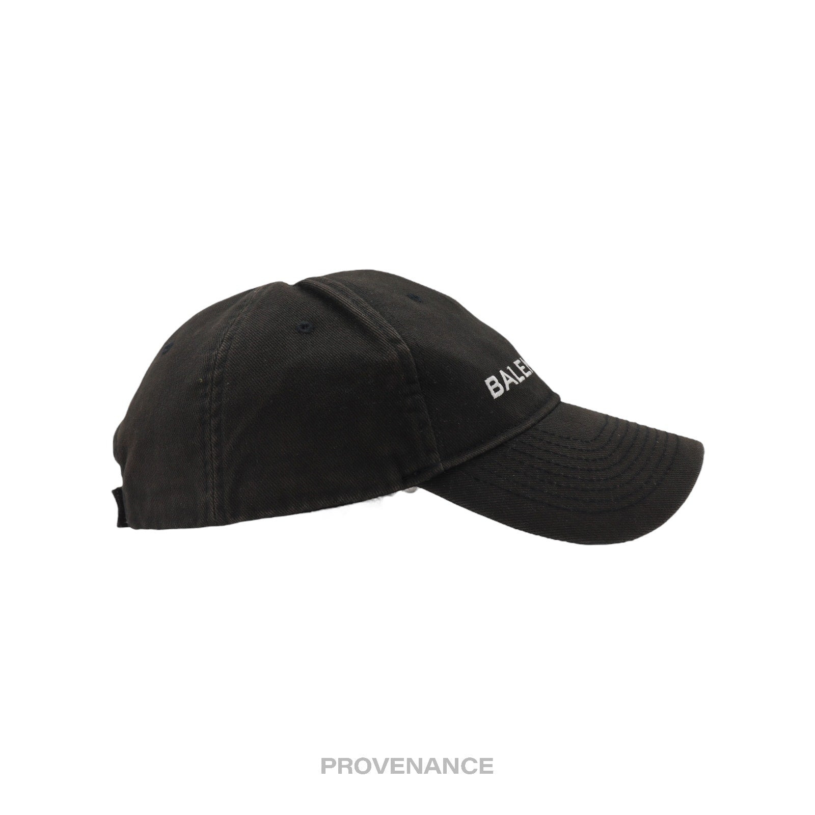 Balenciaga Embroidered Logo Cap - Washed Black - 5