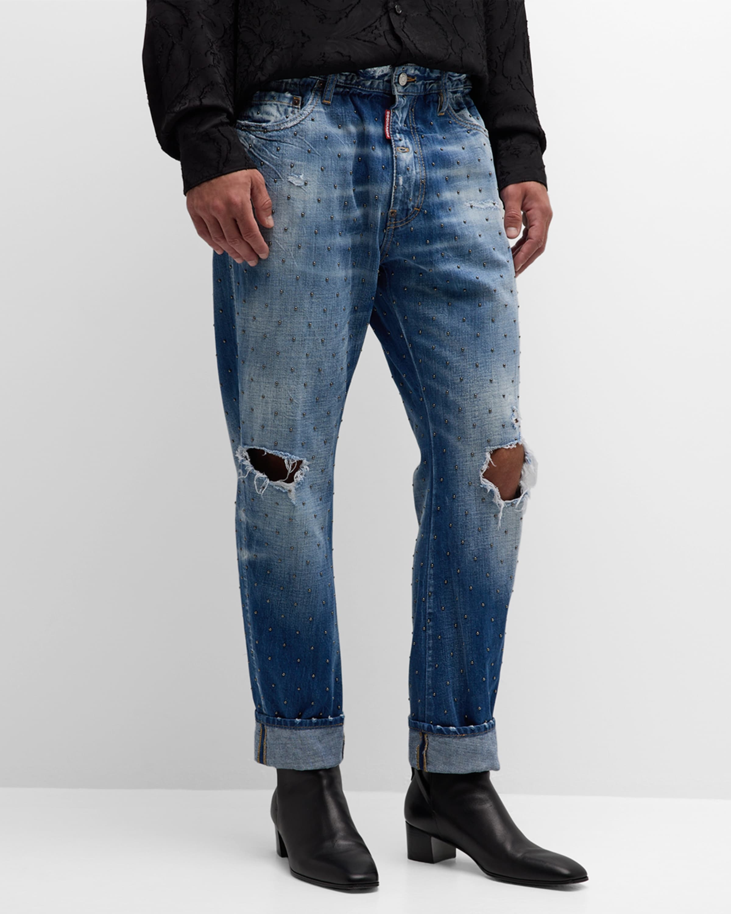 Men's Big Brother Distressed Embellished Jeans - 2